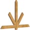 Ekena Millwork Kennewick Rough Sawn Timber Gable Bracket, Western Red Cedar, 60"W x 40"H x 2"D x 4"F, 16/12 Pitch GBW060X40X0204KEN00RWR - alternate 5